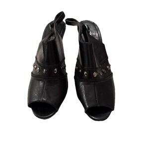 vaneli womens shoes 12M Open toe backstrap Pump with studs high heels